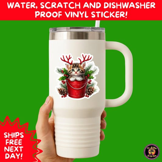 CHRISTMAS STICKER PACK | Festive Holiday Decor Vinyl Stickers Perfect for Journals Gifts Planners Stocking Stuffers Winter Aesthetic Fun