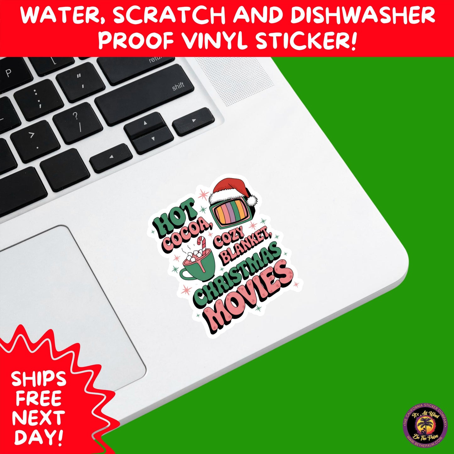 CHRISTMAS STICKER PACK | Festive Holiday Decor Vinyl Stickers Perfect for Journals Gifts Planners Stocking Stuffers Winter Aesthetic Fun