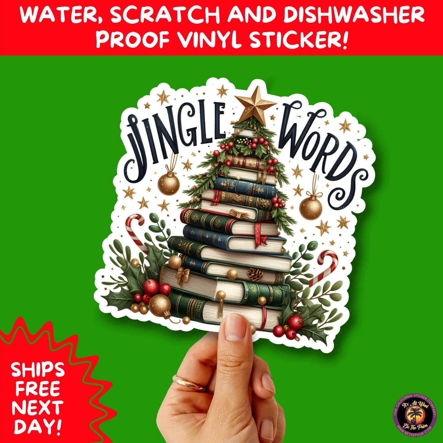 CHRISTMAS STICKER PACK | Festive Holiday Decor Vinyl Stickers Perfect for Journals Gifts Planners Stocking Stuffers Winter Aesthetic Fun