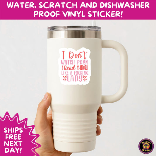 SMUT BOOK LOVER | Stickers – Funny Romance Sticker Pack for Readers, Booktok Gifts, Steamy Books, Kindle Accessories, Waterproof Vinyl