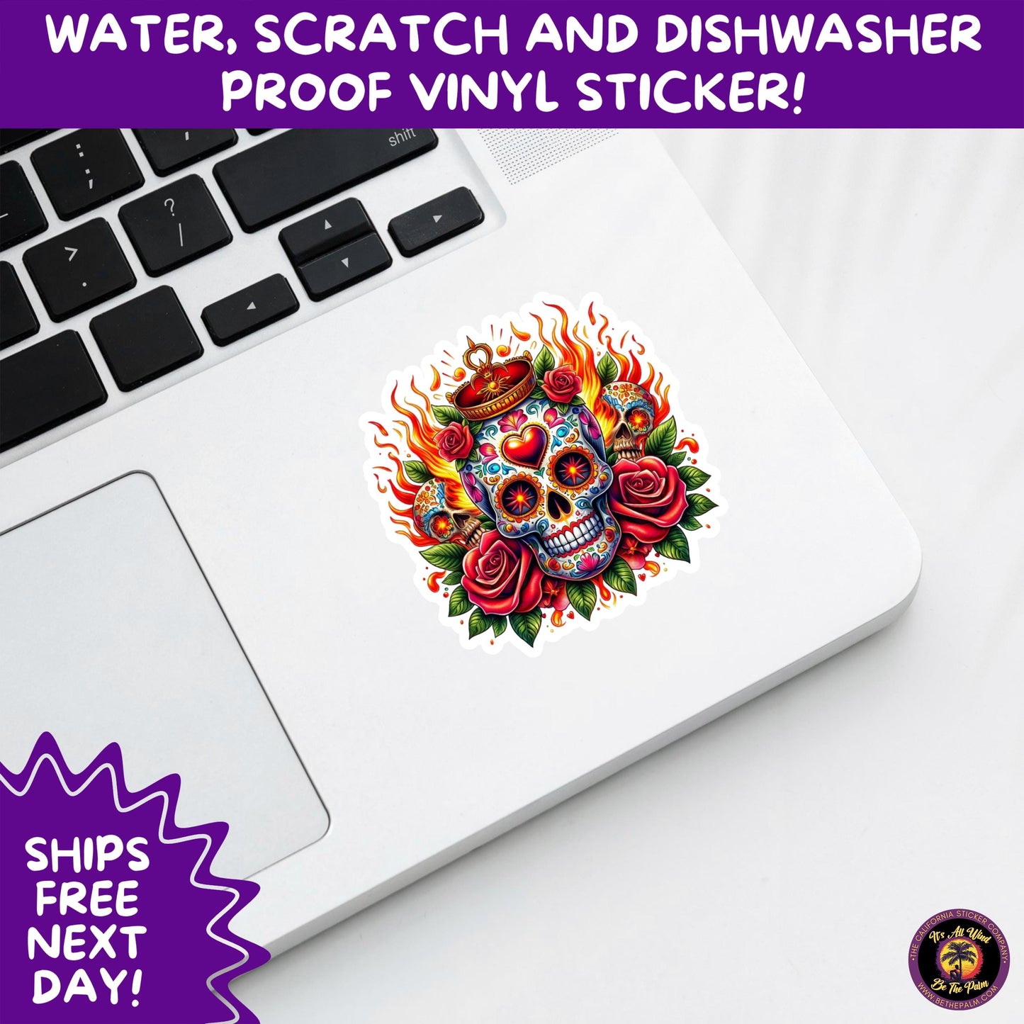 SUGAR SKULL STICKERS Day of the Dead Aesthetic Sticker Pack for Journals Laptops Water Bottles Halloween Decor and Spooky Season Gifts