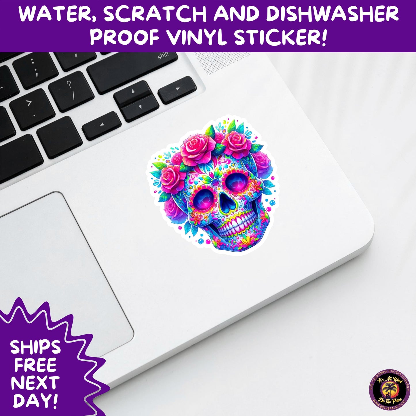 SUGAR SKULL STICKERS Day of the Dead Aesthetic Sticker Pack for Journals Laptops Water Bottles Halloween Decor and Spooky Season Gifts