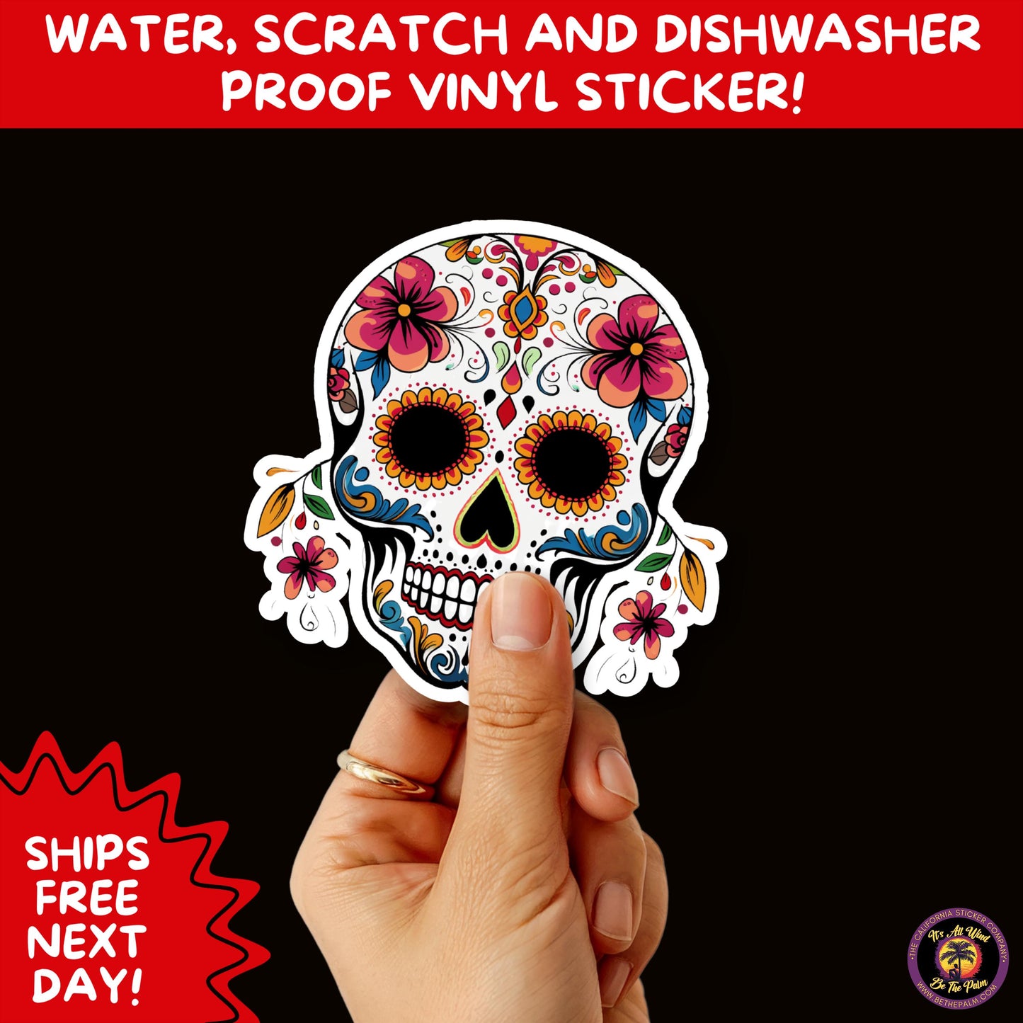 SUGAR SKULL STICKERS Day of the Dead Aesthetic Sticker Pack for Journals Laptops Water Bottles Halloween Decor and Spooky Season Gifts
