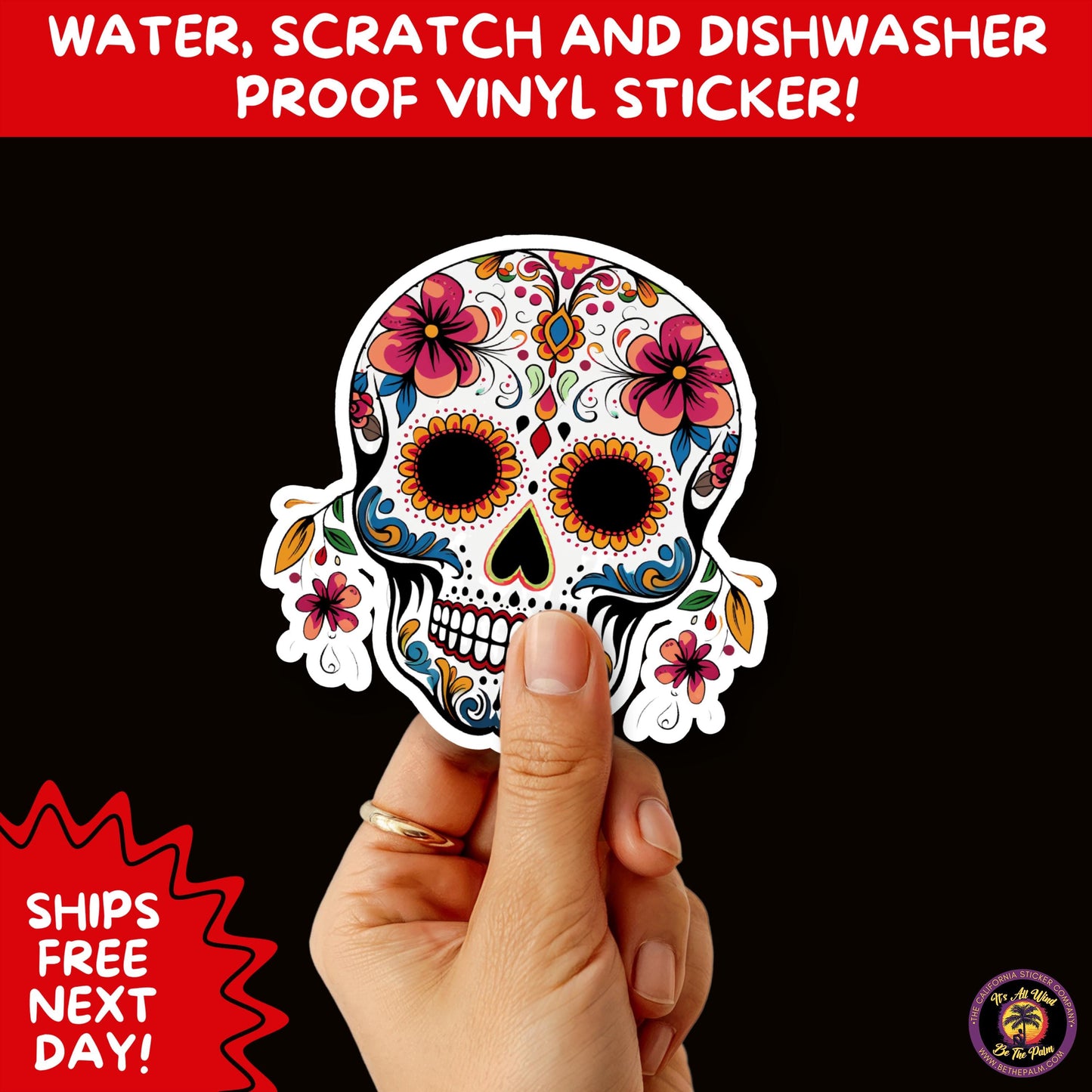 SUGAR SKULL STICKERS Day of the Dead Aesthetic Sticker Pack for Journals Laptops Water Bottles Halloween Decor and Spooky Season Gifts