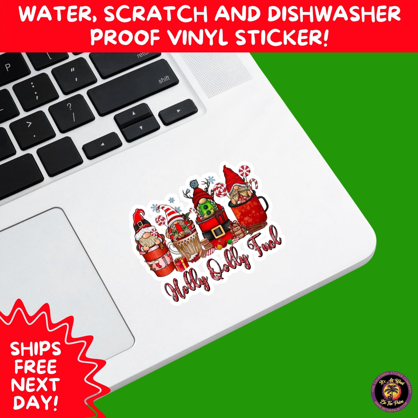CHRISTMAS STICKER PACK | Festive Holiday Decor Vinyl Stickers Perfect for Journals Gifts Planners Stocking Stuffers Winter for coffee lovers