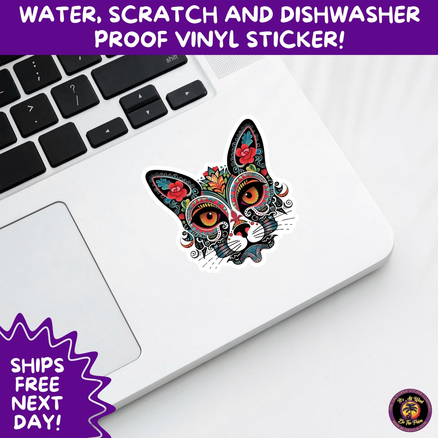 SUGAR SKULL STICKERS Day of the Dead Aesthetic Sticker Pack for Journals Laptops Water Bottles Halloween Decor and Spooky Season Gifts