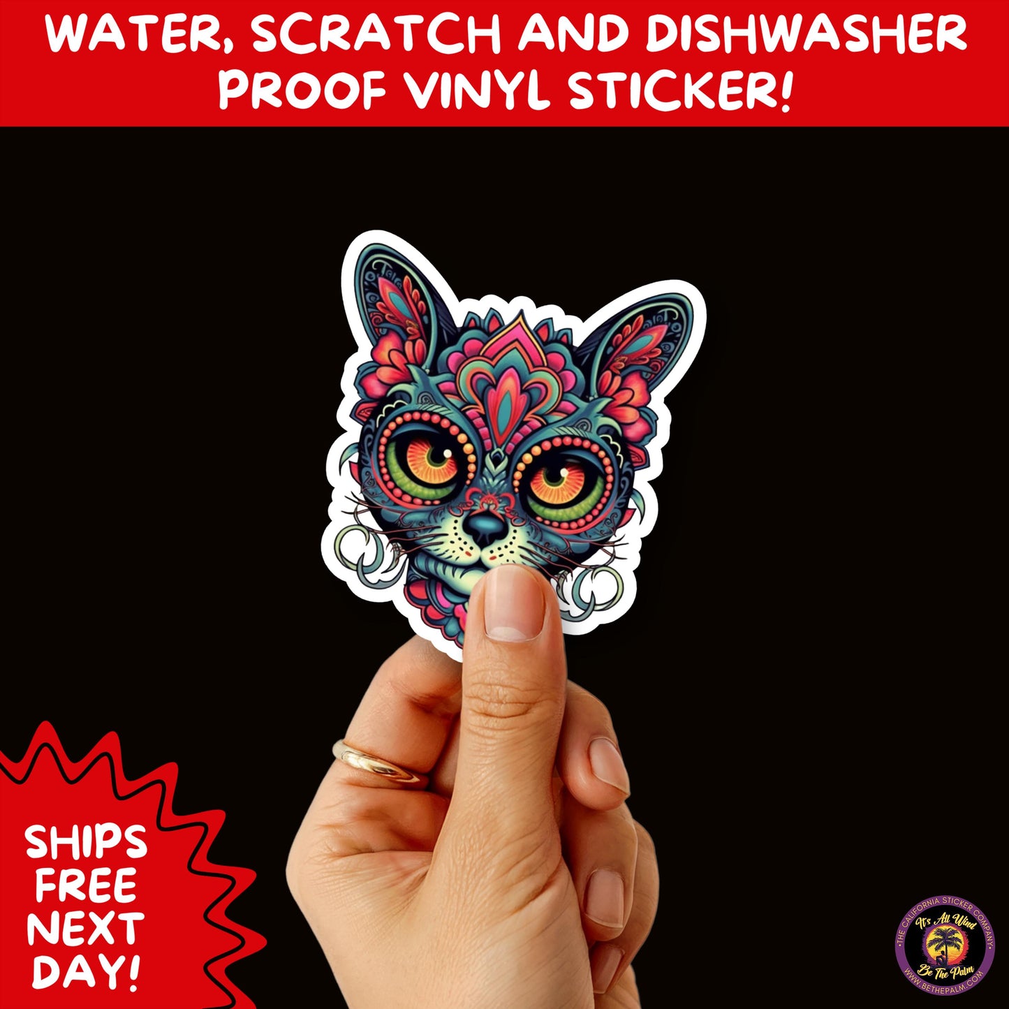 SUGAR SKULL STICKERS Day of the Dead Aesthetic Sticker Pack for Journals Laptops Water Bottles Halloween Decor and Spooky Season Gifts