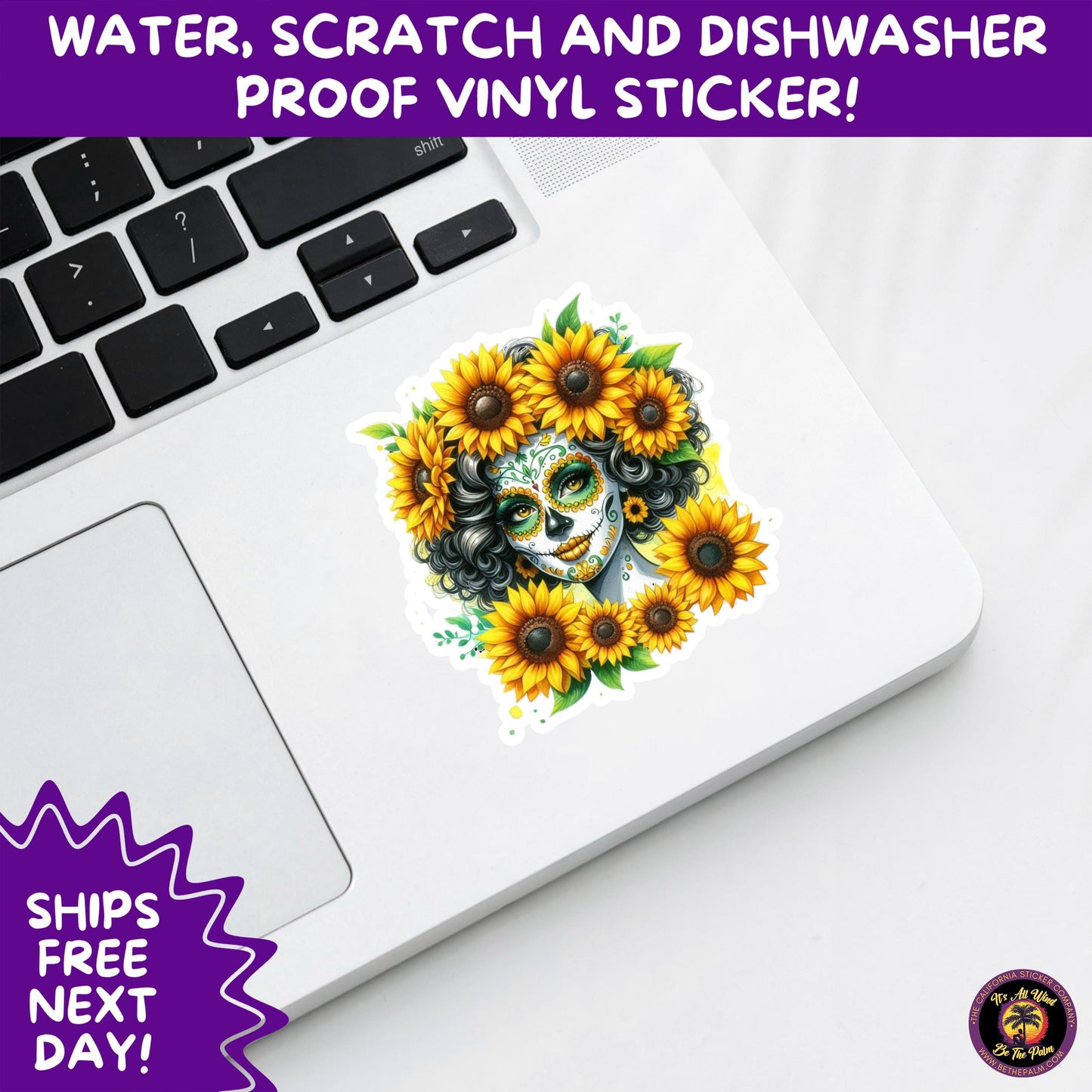SUGAR SKULL STICKERS Day of the Dead Aesthetic Sticker Pack for Journals Laptops Water Bottles Halloween Decor and Spooky Season Gifts