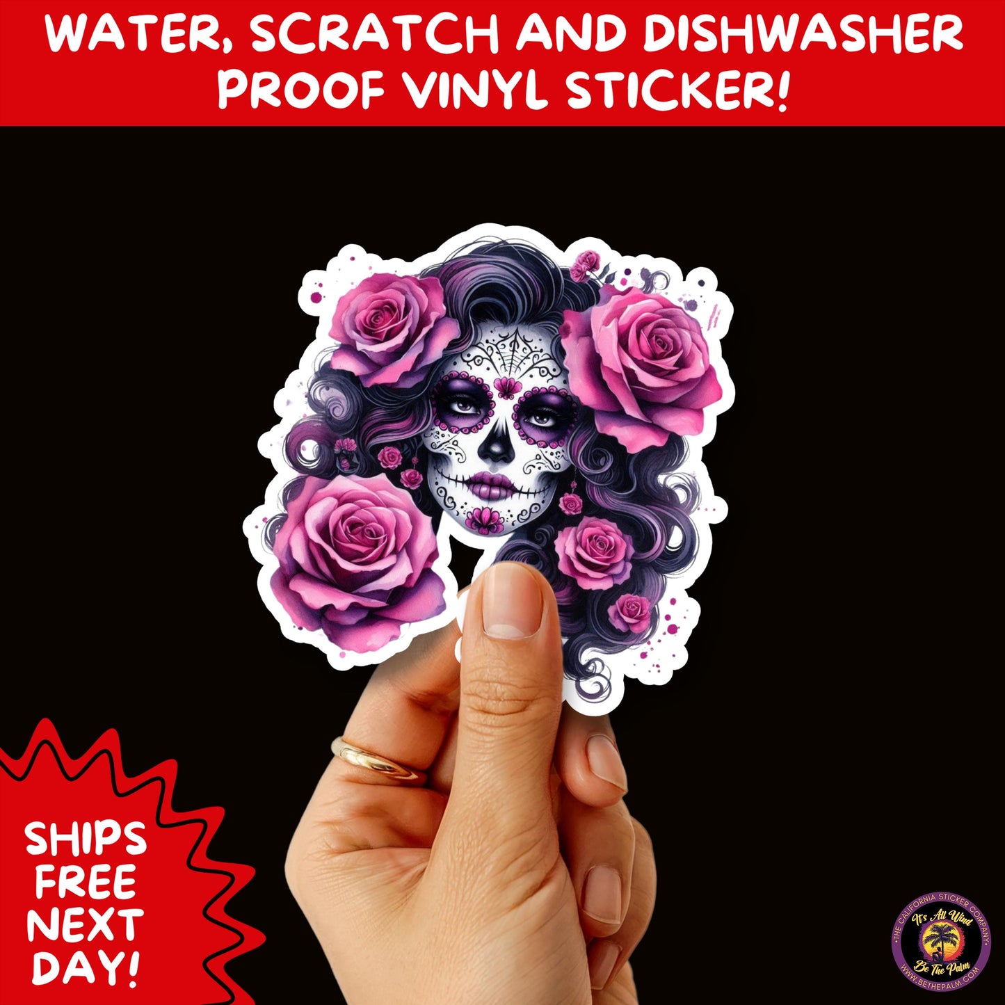 SUGAR SKULL STICKERS Day of the Dead Aesthetic Sticker Pack for Journals Laptops Water Bottles Halloween Decor and Spooky Season Gifts