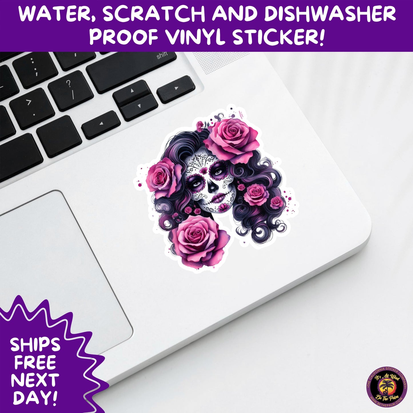 SUGAR SKULL STICKERS Day of the Dead Aesthetic Sticker Pack for Journals Laptops Water Bottles Halloween Decor and Spooky Season Gifts