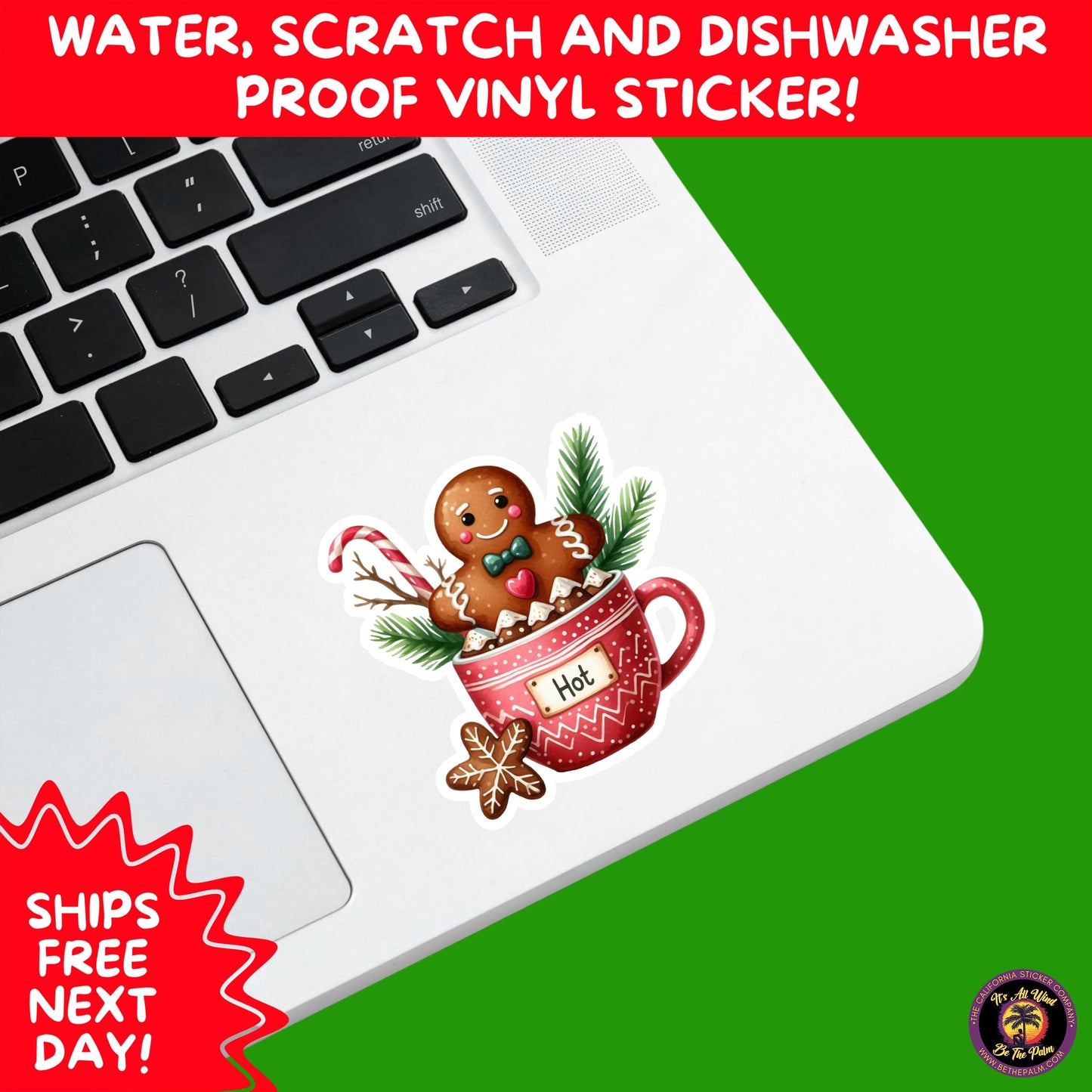 CHRISTMAS STICKER PACK | Festive Holiday Decor Vinyl Stickers Perfect for Journals Gifts Planners Stocking Stuffers Winter for coffee lovers