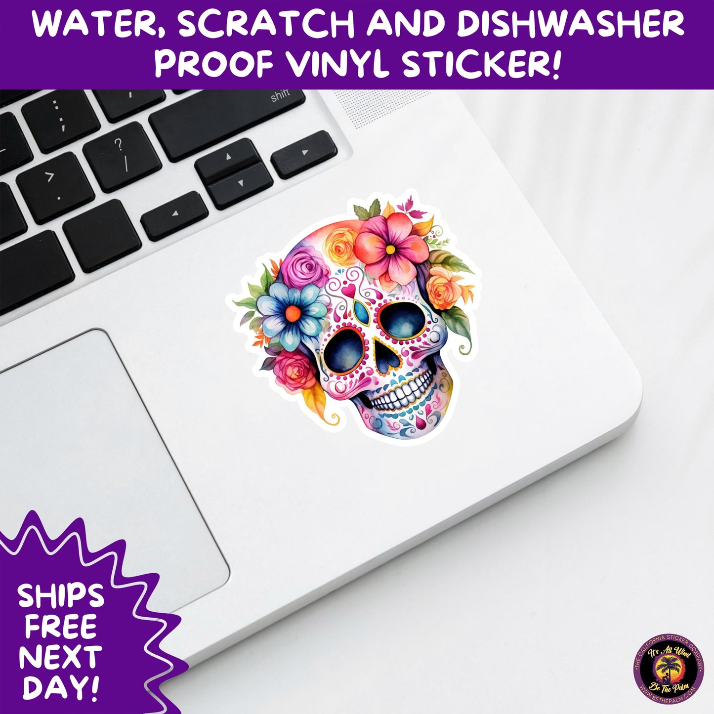 SUGAR SKULL STICKERS Day of the Dead Aesthetic Sticker Pack for Journals Laptops Water Bottles Halloween Decor and Spooky Season Gifts