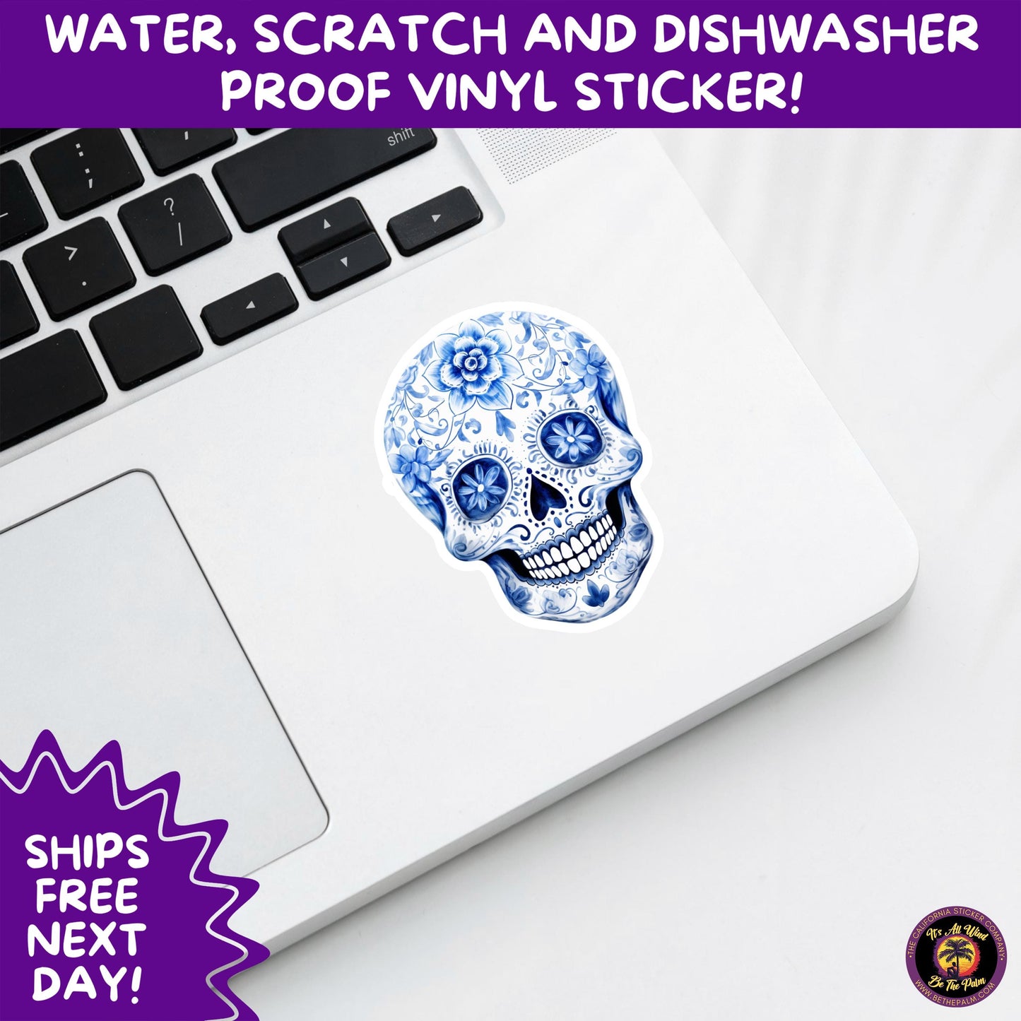 SUGAR SKULL STICKERS Day of the Dead Aesthetic Sticker Pack for Journals Laptops Water Bottles Halloween Decor and Spooky Season Gifts