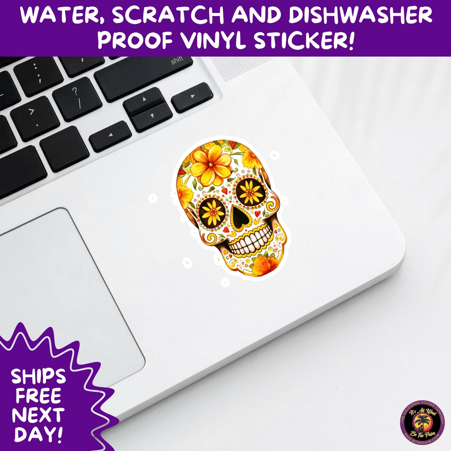 SUGAR SKULL STICKERS Day of the Dead Aesthetic Sticker Pack for Journals Laptops Water Bottles Halloween Decor and Spooky Season Gifts