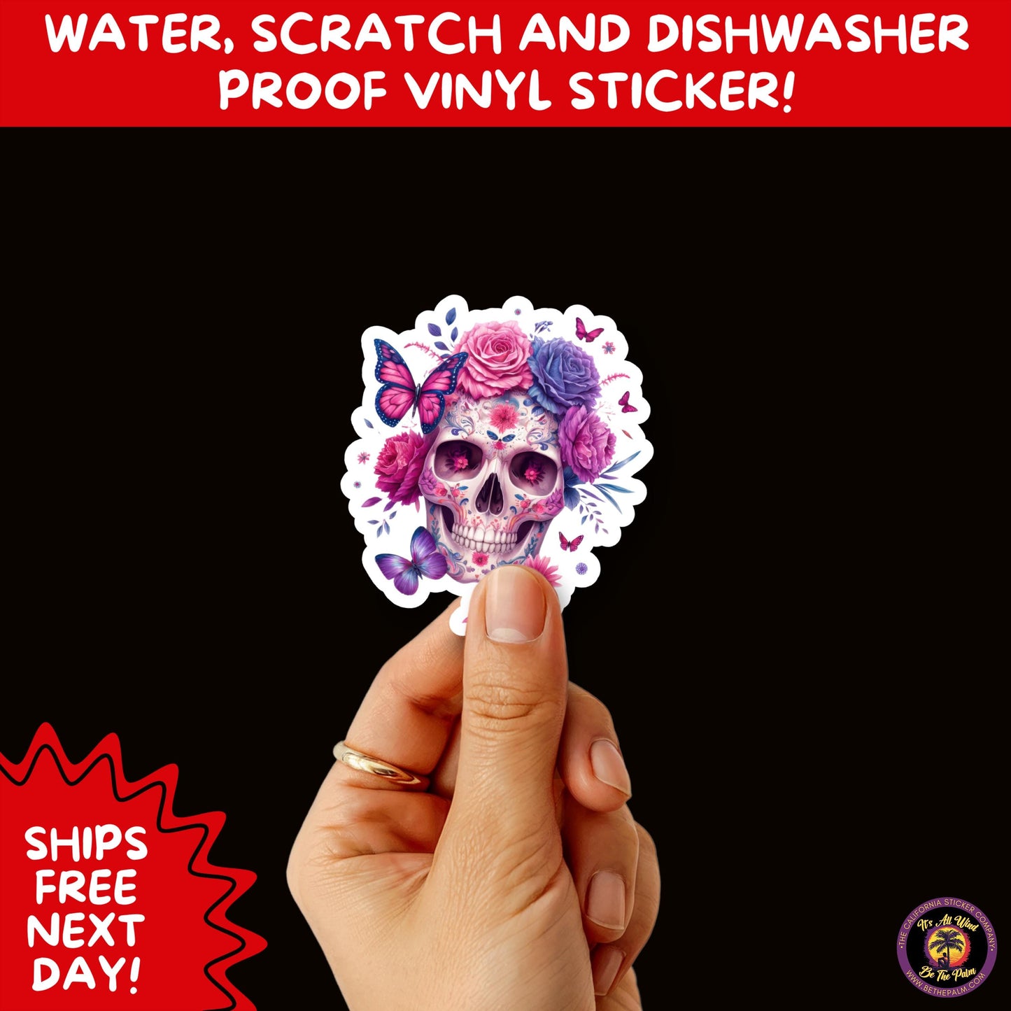 SUGAR SKULL STICKERS Day of the Dead Aesthetic Sticker Pack for Journals Laptops Water Bottles Halloween Decor and Spooky Season Gifts