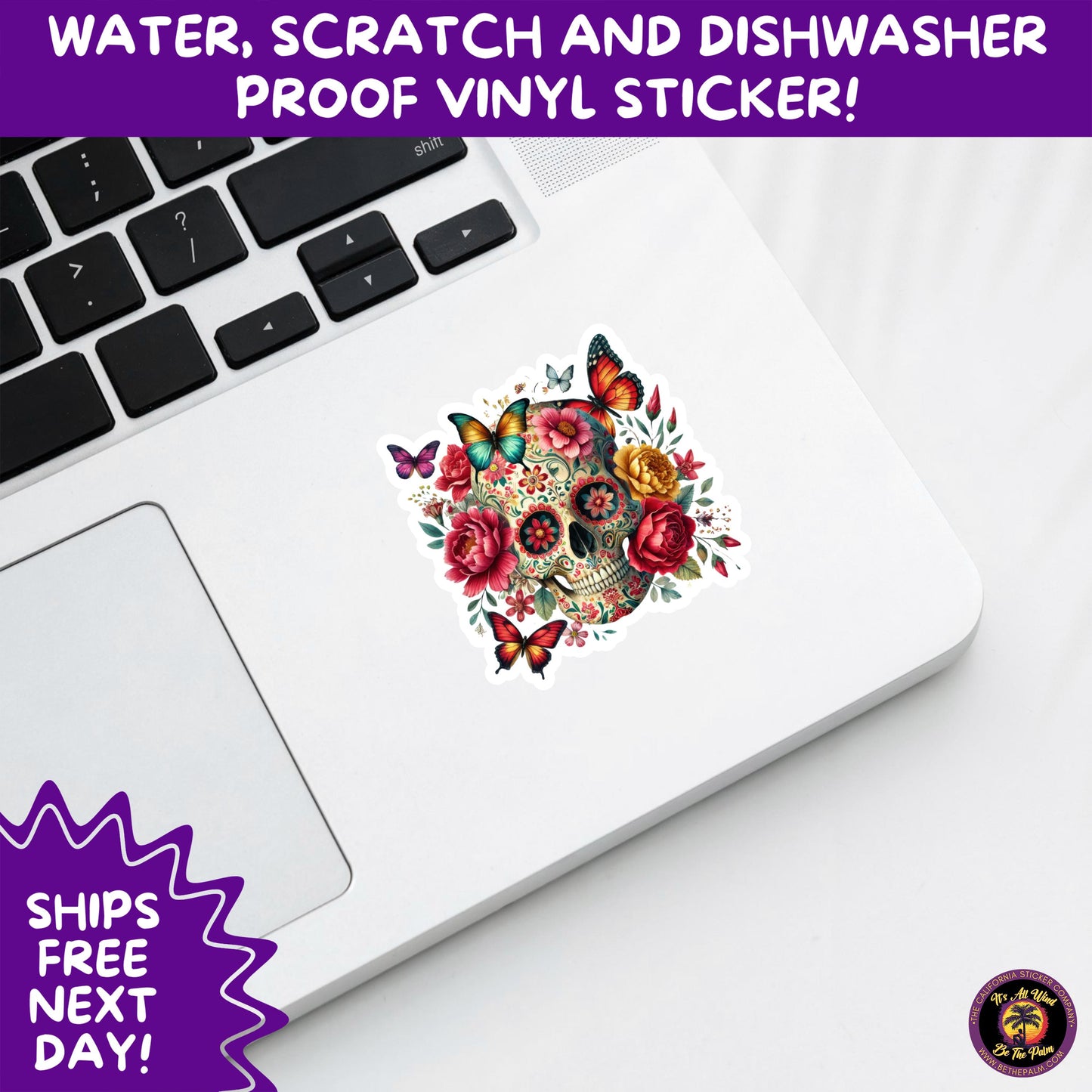 SUGAR SKULL STICKERS Day of the Dead Aesthetic Sticker Pack for Journals Laptops Water Bottles Halloween Decor and Spooky Season Gifts