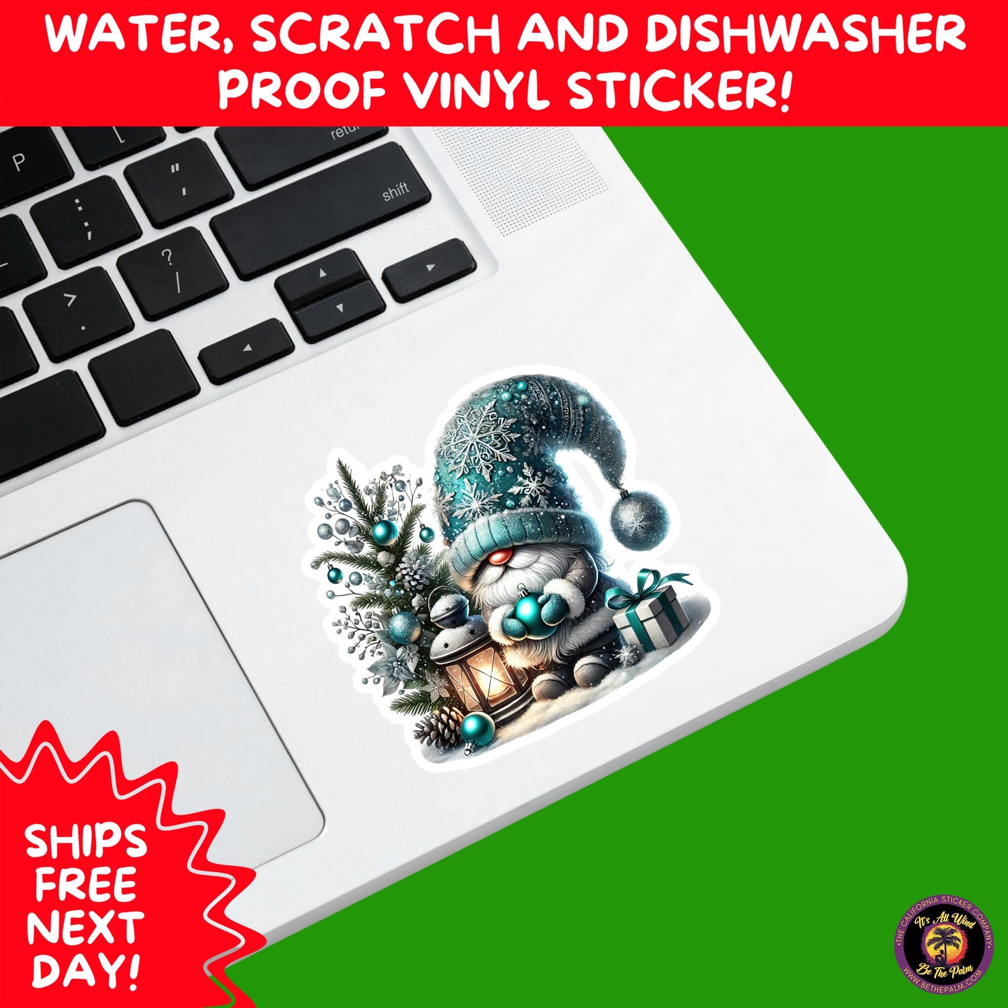 CHRISTMAS STICKER PACK | Festive Holiday Decor Vinyl Stickers Perfect for Journals Gifts Planners Stocking Stuffers Winter for gnome lovers