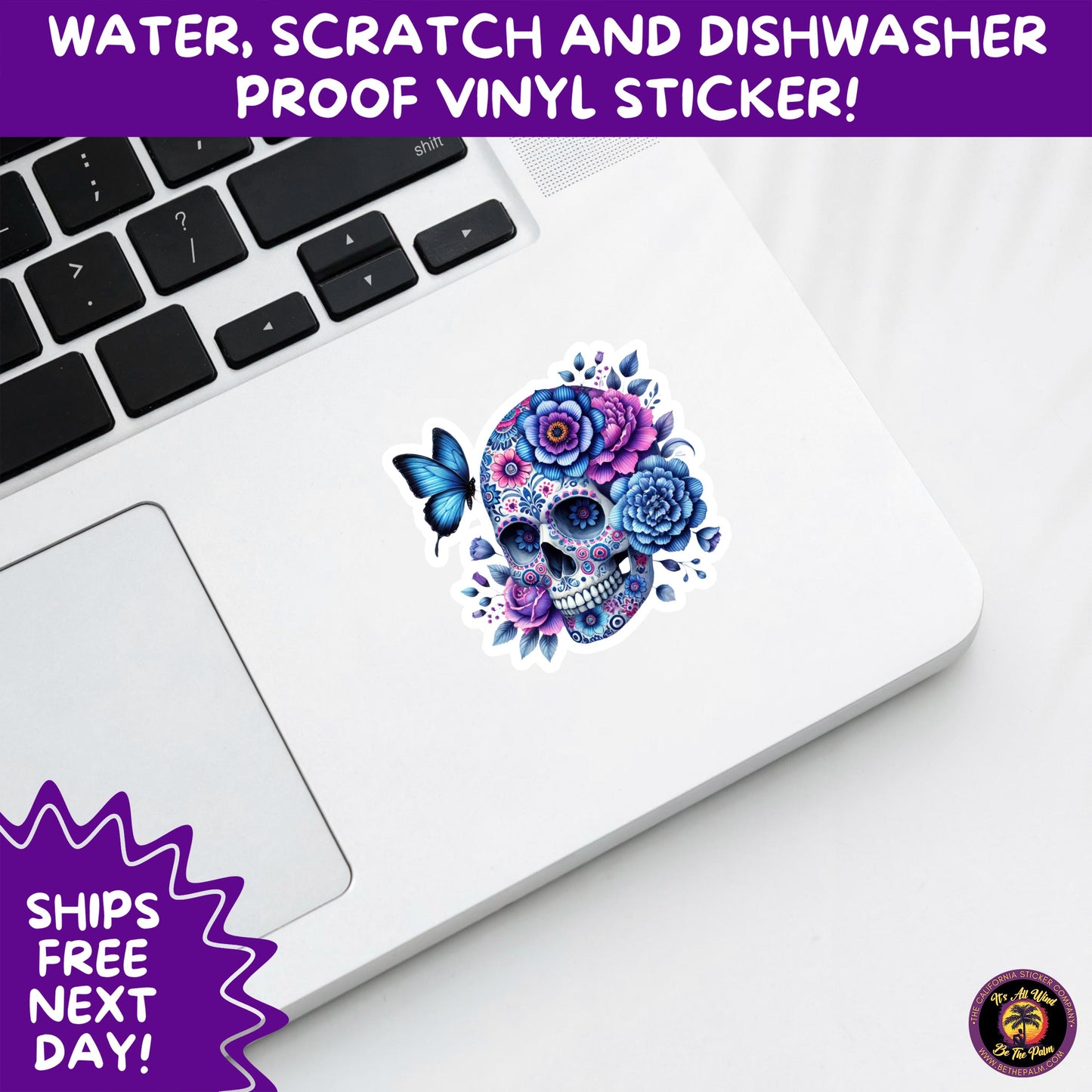 SUGAR SKULL STICKERS Day of the Dead Aesthetic Sticker Pack for Journals Laptops Water Bottles Halloween Decor and Spooky Season Gifts