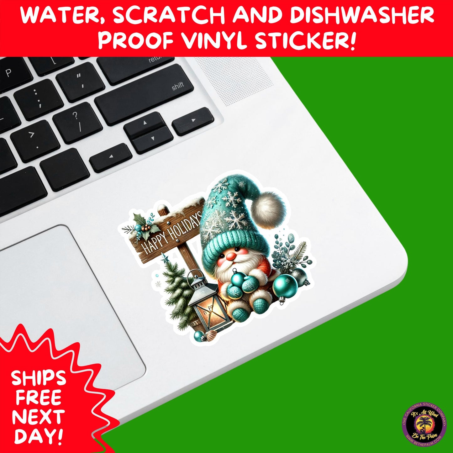 CHRISTMAS STICKER PACK | Festive Holiday Decor Vinyl Stickers Perfect for Journals Gifts Planners Stocking Stuffers Winter for gnome lovers