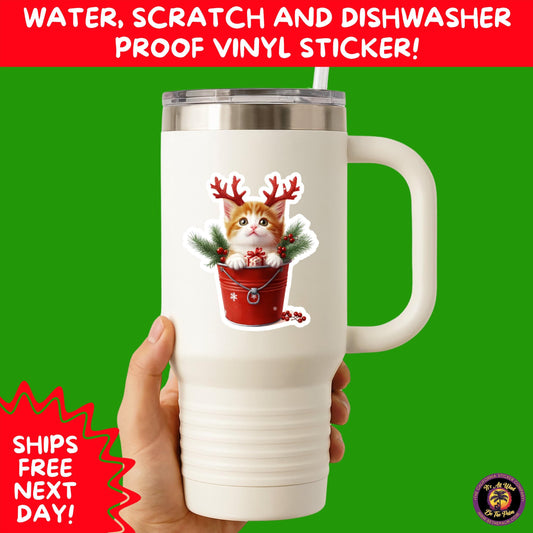 CHRISTMAS STICKER PACK | Festive Holiday Decor Vinyl Stickers Perfect for Journals Gifts Planners Stocking Stuffers Winter Aesthetic Fun