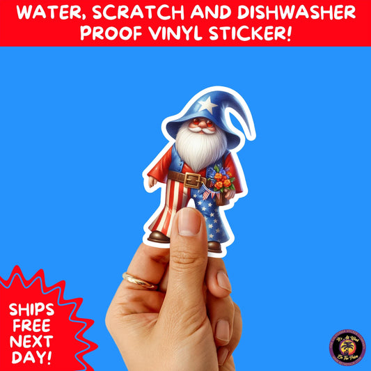 4th of july | sticker pack independence day vinyl decals, usa flag, fireworks, red white blue summer holiday patriotic sticker set