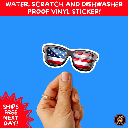 4th of july | sticker pack independence day vinyl decals, usa flag, fireworks, red white blue summer holiday patriotic sticker set