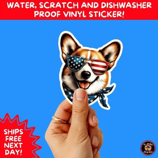 4th of july | sticker pack independence day vinyl decals, usa flag, fireworks, red white blue summer holiday patriotic sticker set