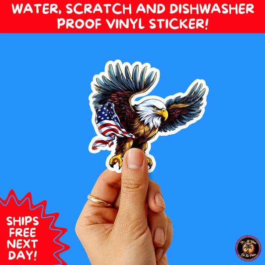 4th of july | sticker pack independence day vinyl decals, usa flag, fireworks, red white blue summer holiday patriotic sticker set