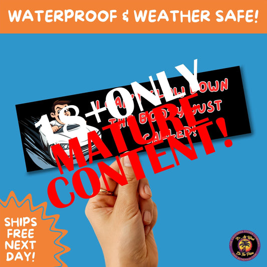 BUMPER STICKER | Funny Vinyl Decals for Cars Trucks Laptops Durable Waterproof Outdoor Sticker Gift for Drivers and Road Trips