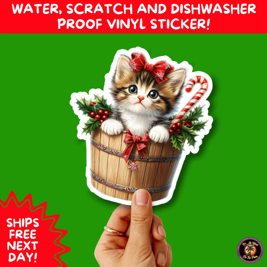 CHRISTMAS STICKER PACK | Festive Holiday Decor Vinyl Stickers Perfect for Journals Gifts Planners Stocking Stuffers Winter Aesthetic Fun