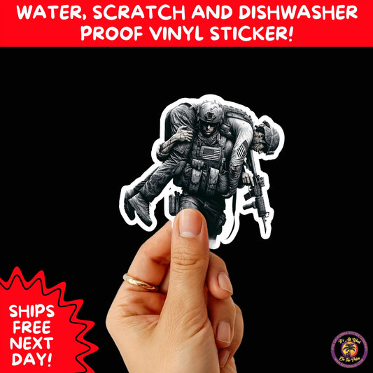 VETERAN STICKERS | Veteran Made Patriotic Vinyl Decals for Military Support, Army Navy Marine Veteran Gifts, American Flag Bumper Sticker