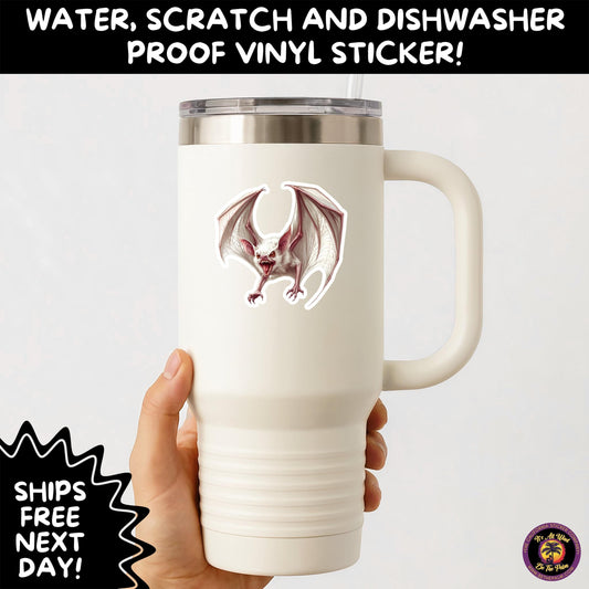 GOTHIC BAT STICKERS | for Alternative Aesthetic Lovers Spooky Vibe Cute Creepy Goth Accessories for Journal Laptop or Water Bottle Decor