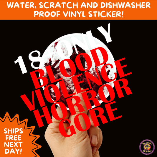 GORE HORROR STICKERS | Creepy Vibe Aesthetic – Blood, Skulls, Guts, and Creepy Vinyl Art for Halloween and Alternative Style Fans