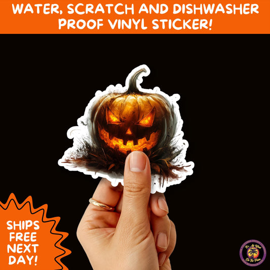 JACK O LANTERN | Aesthetic Halloween Stickers for Planners, Laptops, Water Bottles, and Spooky Autumn Craft Projects