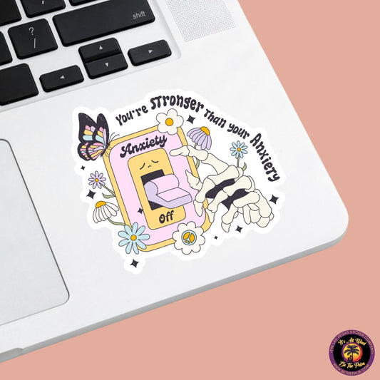 MENTAL HEALTH STICKER | funny sticker, laptop sticker, anxiety, stickers for hydro, vinyl stickers, meme sticker, water bottle sticker