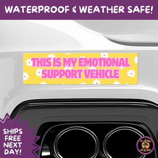 BUMPER STICKER | Funny Vinyl Decals for Cars Trucks Laptops Durable Waterproof Outdoor Sticker Gift for Drivers and Road Trips