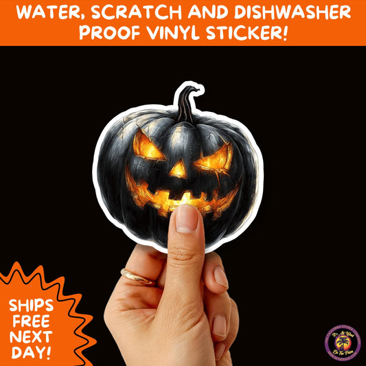 JACK O LANTERN | Aesthetic Halloween Stickers for Planners, Laptops, Water Bottles, and Spooky Autumn Craft Projects