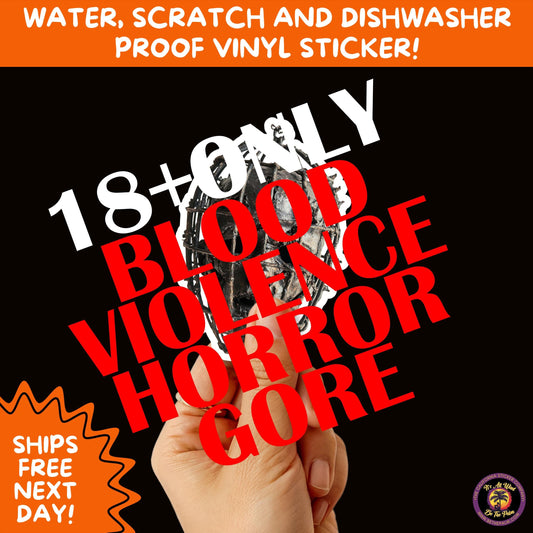 GORE HORROR STICKERS | Creepy Vibe Aesthetic – Blood, Skulls, Guts, and Creepy Vinyl Art for Halloween and Alternative Style Fans