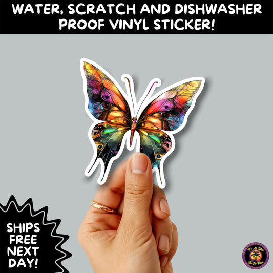 GOTH MOTH STICKERS | Gothic Insect Vinyl Stickers, Dark Aesthetic Stickers for Laptops Journals, Spooky Bug Stickers, Moth Witchy Decor