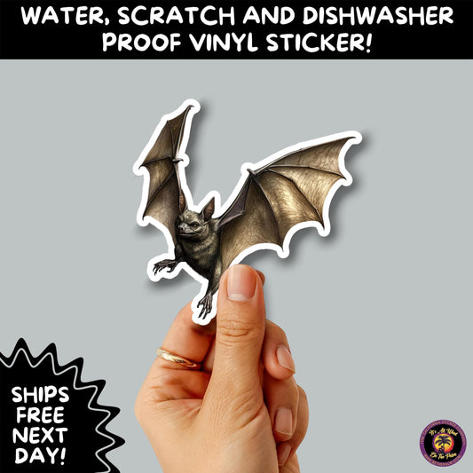 GOTHIC BAT STICKERS | for Alternative Aesthetic Lovers Spooky Vibe Cute Creepy Goth Accessories for Journal Laptop or Water Bottle Decor