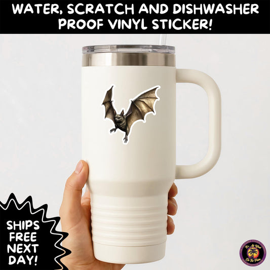 GOTHIC BAT STICKERS | for Alternative Aesthetic Lovers Spooky Vibe Cute Creepy Goth Accessories for Journal Laptop or Water Bottle Decor