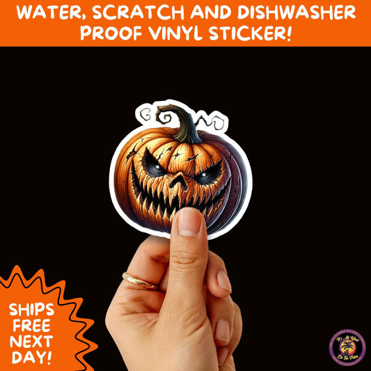 JACK O LANTERN | Aesthetic Halloween Stickers for Planners, Laptops, Water Bottles, and Spooky Autumn Craft Projects
