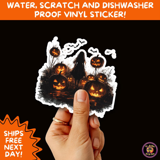 JACK O LANTERN | Aesthetic Halloween Stickers for Planners, Laptops, Water Bottles, and Spooky Autumn Craft Projects
