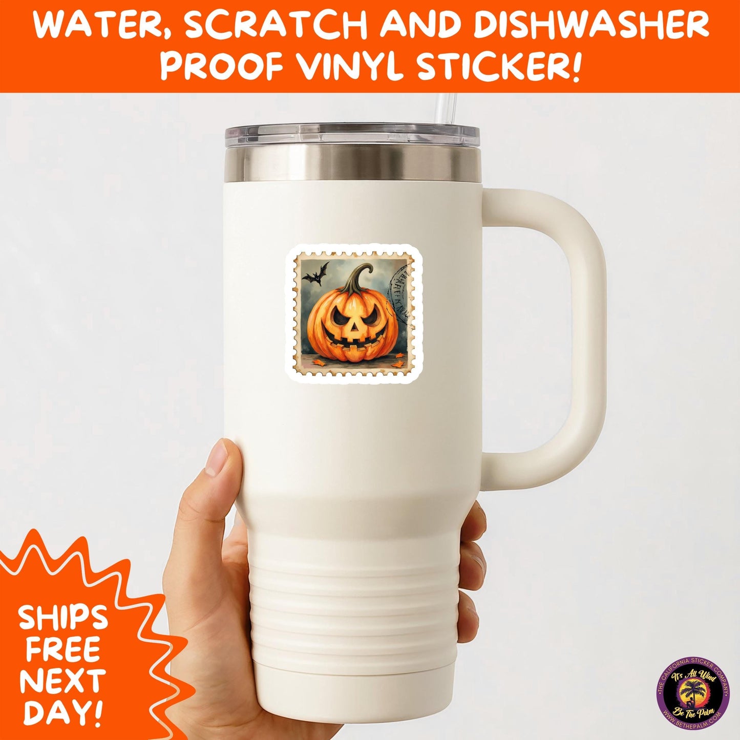 HALLOWEEN VINYL STICKERS | Spooky Ghosts, Witches, Pumpkins, Skulls and Bats – Waterproof Halloween Sticker Pack for All Ages