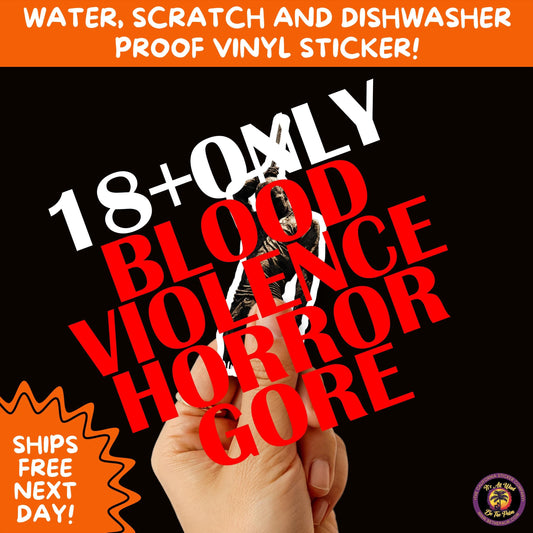 GORE HORROR STICKERS | Creepy Vibe Aesthetic – Blood, Skulls, Guts, and Creepy Vinyl Art for Halloween and Alternative Style Fans