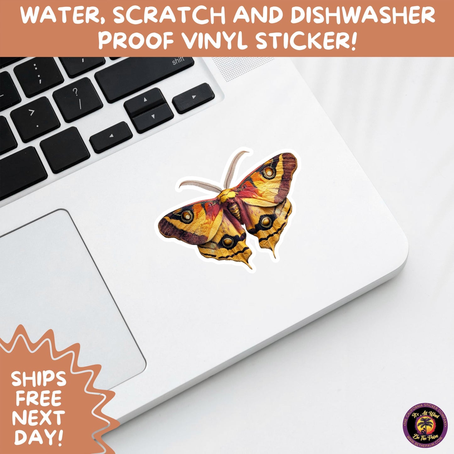 GOTH MOTH STICKERS | Gothic Insect Vinyl Stickers, Dark Aesthetic Stickers for Laptops Journals, Spooky Bug Stickers, Moth Witchy Decor