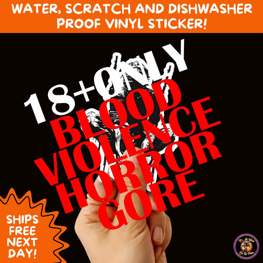 GORE HORROR STICKERS | Creepy Vibe Aesthetic – Blood, Skulls, Guts, and Creepy Vinyl Art for Halloween and Alternative Style Fans