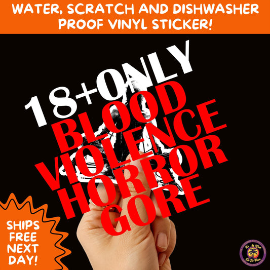 GORE HORROR STICKERS | Creepy Vibe Aesthetic – Blood, Skulls, Guts, and Creepy Vinyl Art for Halloween and Alternative Style Fans