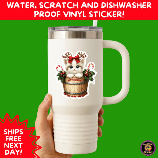 CHRISTMAS STICKER PACK | Festive Holiday Decor Vinyl Stickers Perfect for Journals Gifts Planners Stocking Stuffers Winter Aesthetic Fun