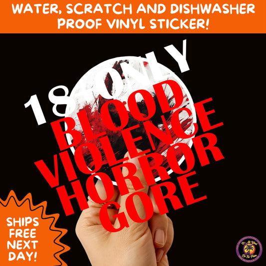 GORE HORROR STICKERS | Creepy Vibe Aesthetic – Blood, Skulls, Guts, and Creepy Vinyl Art for Halloween and Alternative Style Fans